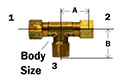 Compression Forged Male Branch Tee Diagram
